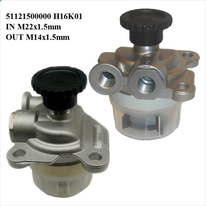 51121500000 51121500001 51121500002 61121500001 MAN Brandstofpomp IN M22x1.5 UIT M14 x 1.5